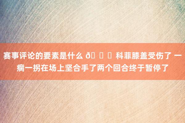 赛事评论的要素是什么 😐科菲膝盖受伤了 一瘸一拐在场上坚合手了两个回合终于暂停了