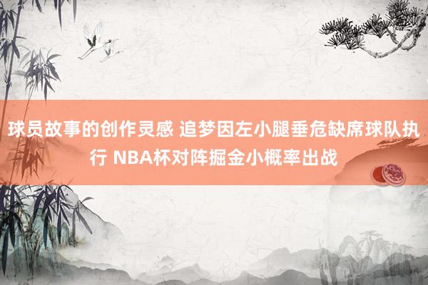 球员故事的创作灵感 追梦因左小腿垂危缺席球队执行 NBA杯对阵掘金小概率出战